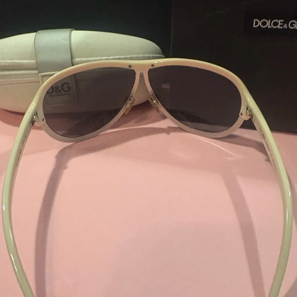 Dolce & Gabbana Beige Aviator Sunglasses Authentic